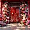 Hongxinwang Palace Lanterns Mid-Autumn and Lantern Festival hand-held lanterns, children's Festival decorations, rotating lantern accessories, fun and creative lantern products details Picture